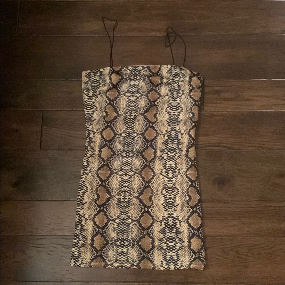 Thin Strap Pattern Dress